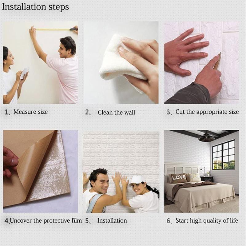 Skanto | 3D Veggpaneler Peel and Stick Tapet