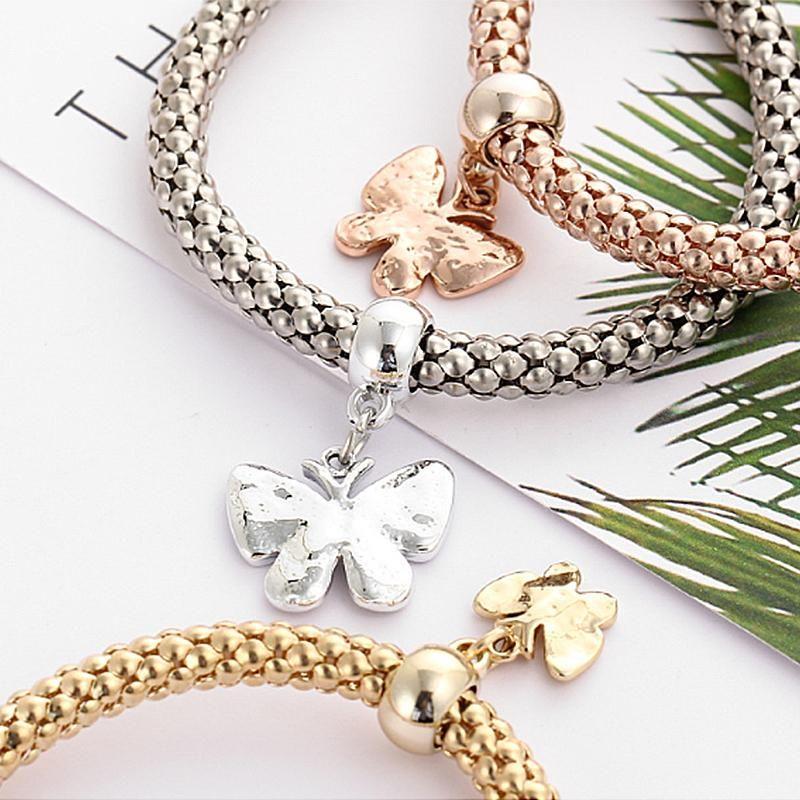 Skanto | Charm Rhinestone Popcorn Armbånd