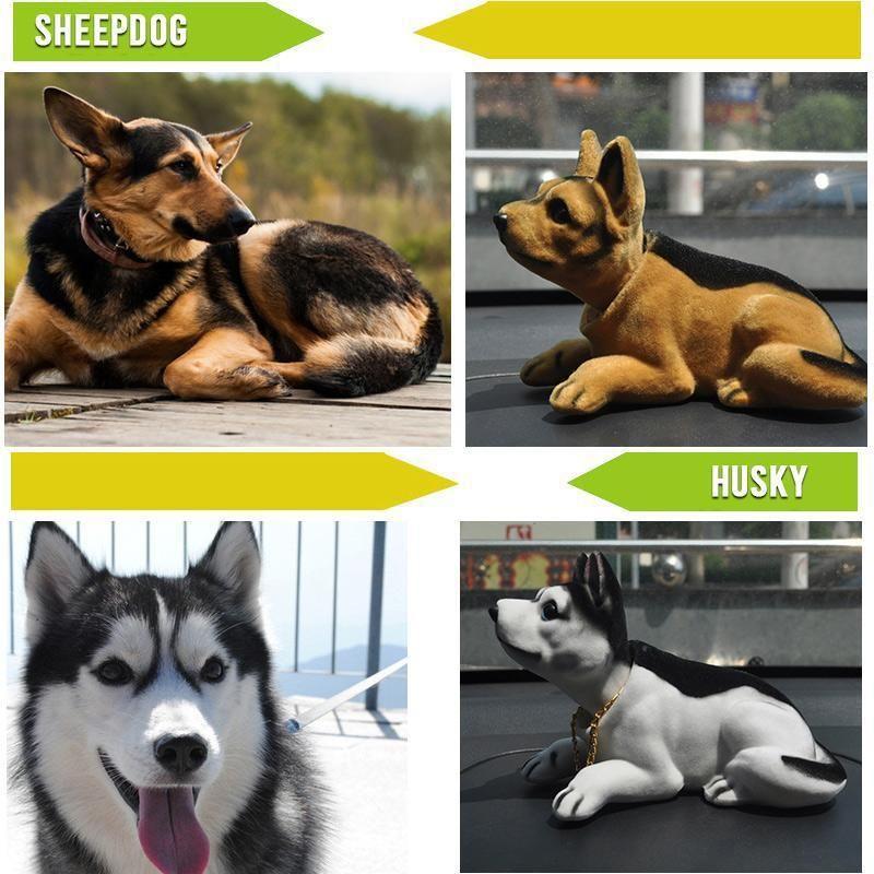 Skanto | Bilornamenter Ristende Hode Hund