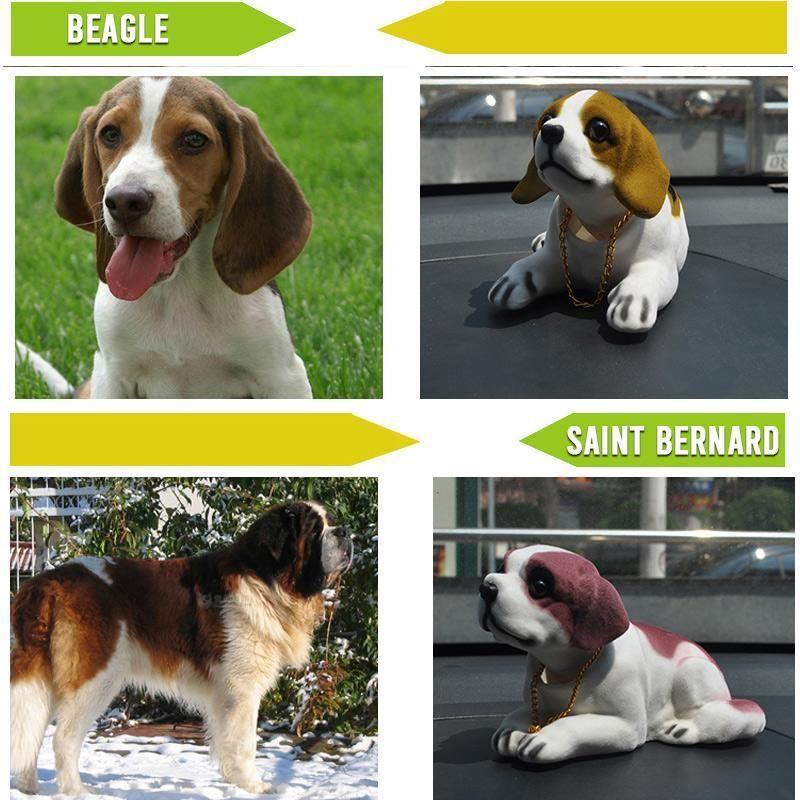 Skanto | Bilornamenter Ristende Hode Hund