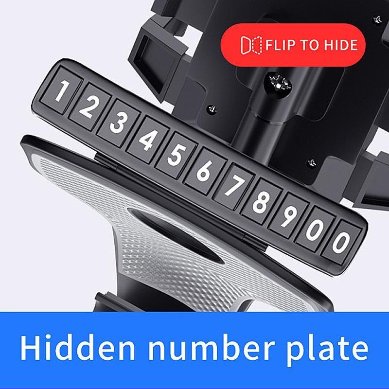 Skanto | Bil Dashboard Telefonholder med Nummerplater