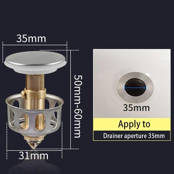 Skanto | Universal Vaskebassin Bounce Dreneringsfilter