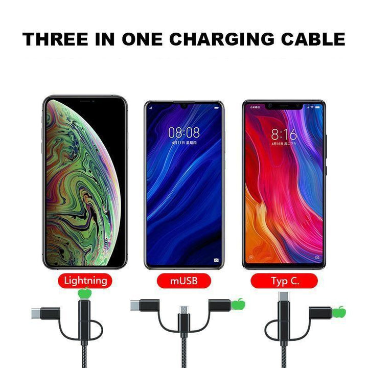Skanto | 3 i 1 Universal Ladekabel