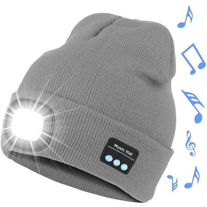 Skanto | Oppgradert Unisex Musikalsk Bluetooth LED Lue