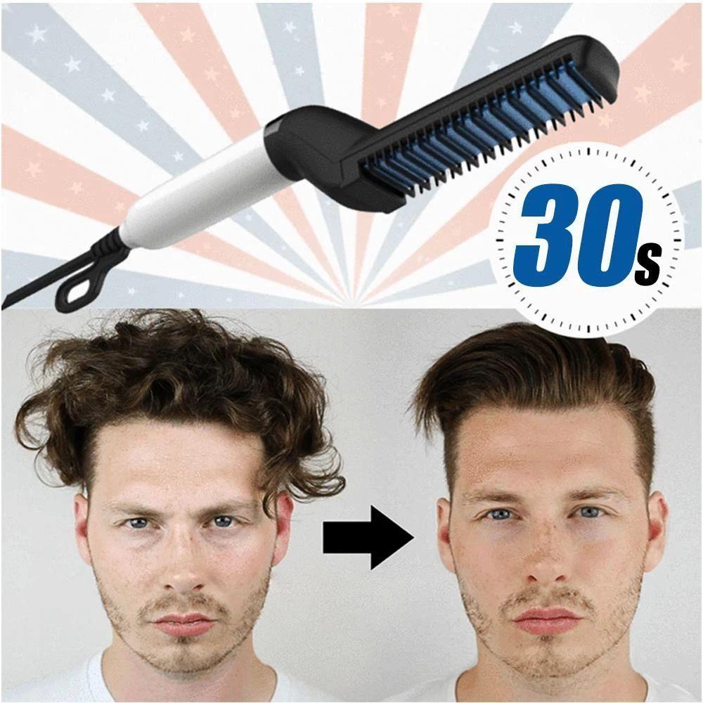 Skanto | Menn Skjegg & Hår Rettetang Kam