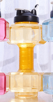 Skanto | Dumbbell vannflaske 550ml for fitness & hverdagsliv | 2-i-1 design