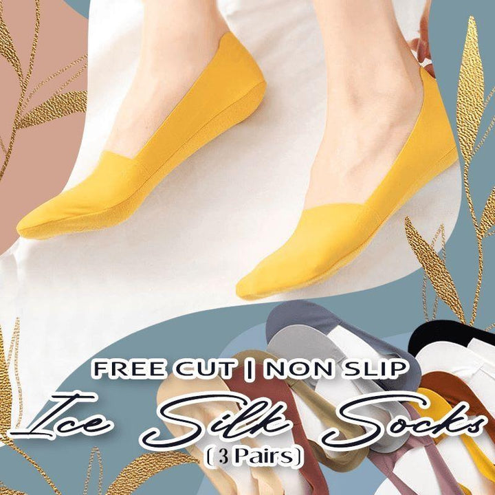 Skanto | Free Cut Non Slip Ice Silk Sokker 3 Par