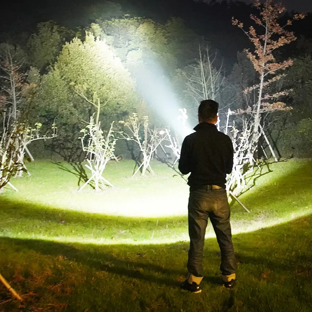 Skanto | LED Dobbeltsidig Lommelykt – Vanntett Arbeidslys for Utendørs og Nødssituasjoner