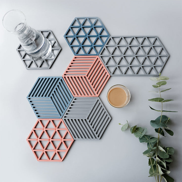 Unisex Silikon coasters med moderne geometrisk design Skanto