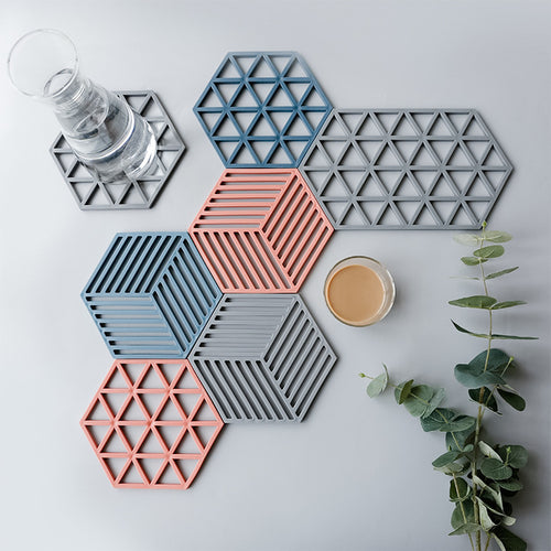 Unisex Silikon coasters med moderne geometrisk design Skanto