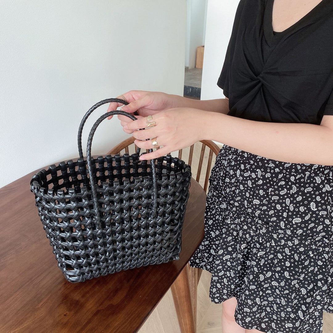 Stylish and Practical Woven Material Tote Bag Skanto