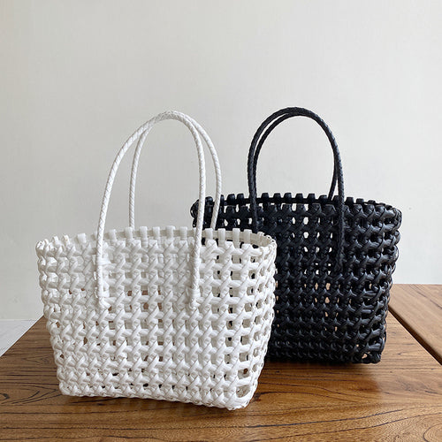 Stylish and Practical Woven Material Tote Bag Skanto