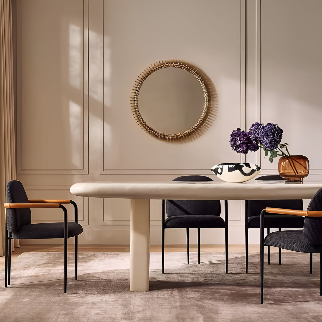 Skantoown glasshåndvase – minimalistisk og dekorativ | Gjennomsiktig interiør for blomster, hydroponikk og moderne planter i ravfarget