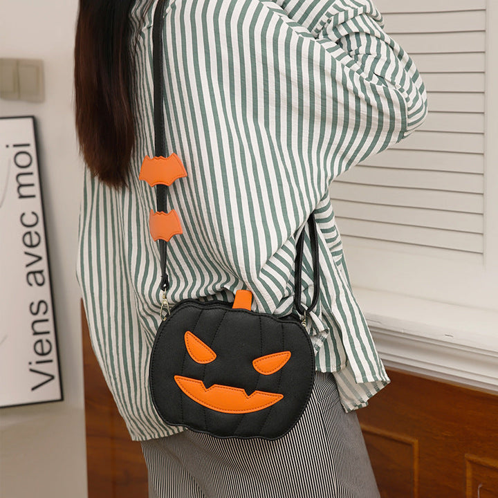 Skanto | Halloween Messenger Bag – Minimalistisk Skulderveske i Enfargede Farger