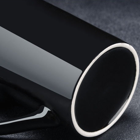 Skanto | 12 Zodiac Black Ceramic Mug with Lid and Spoon