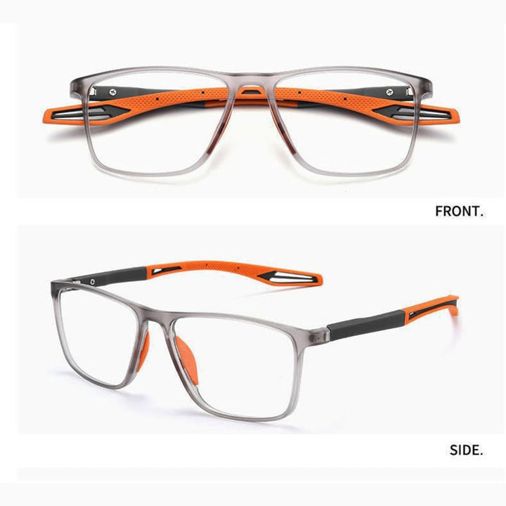 Skanto | multifokale lesebriller for menn og kvinner – høy-kvalitets polykarbonat – for nær og langt – veggklokke
