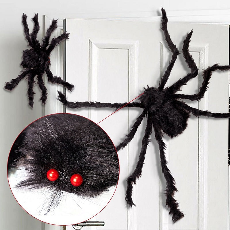 Skanto | Halloween Utendørs Kjempe Edderkopp Dekorasjon Prop