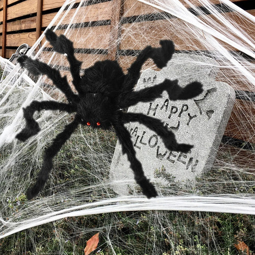 Skanto | Halloween Utendørs Kjempe Edderkopp Dekorasjon Prop