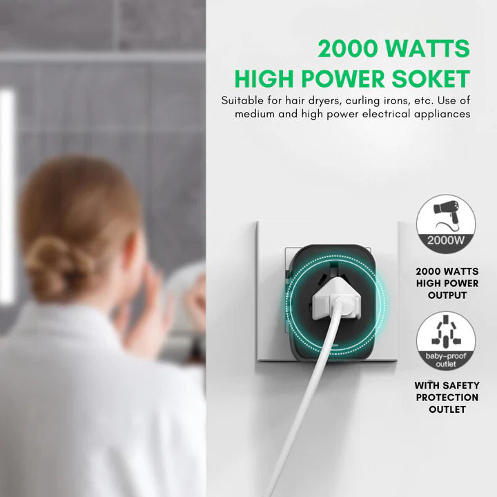 Skanto | Universal 100V-220V Smart Travel Adapter Spenningskonverter