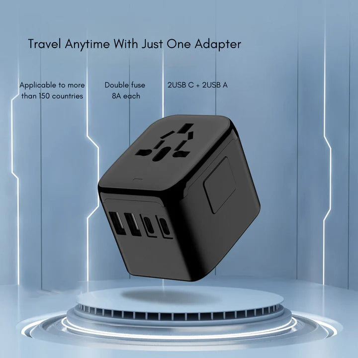 Universell 100V-220V smart reiseadapter spenningsomformer
