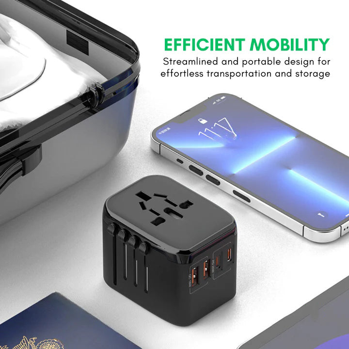 Universell 100V-220V smart reiseadapter spenningsomformer