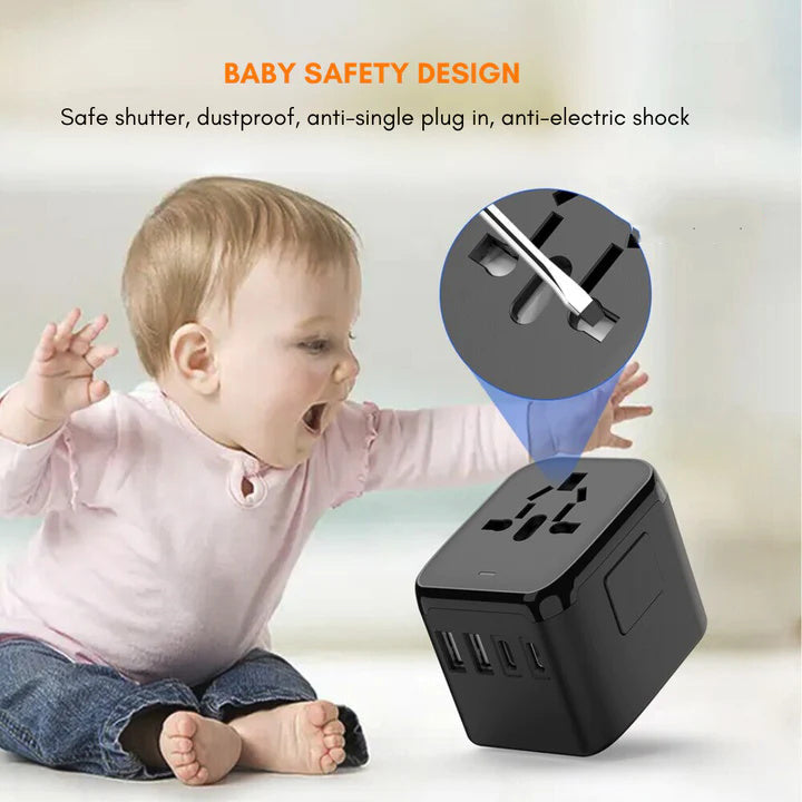 Skanto | Universal 100V-220V Smart Travel Adapter Spenningskonverter