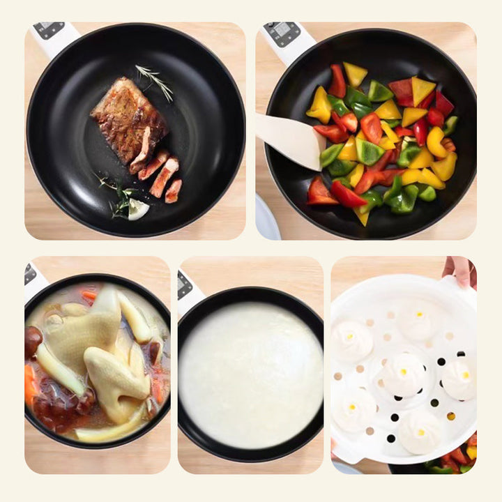 SmartChef - Elektrisk Multifunksjonell Panne med Dampkokker | Skanto