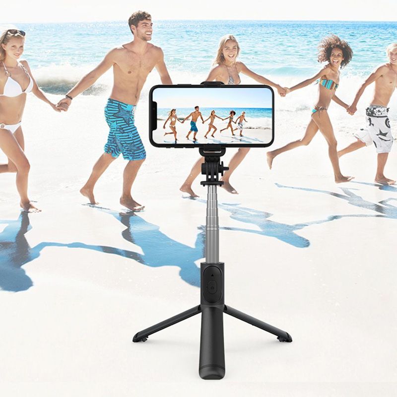 Skanto | Bluetooth Selfie Stick Stativ med Telefonstativ og Skjønnhetsutfyllingsbelysning