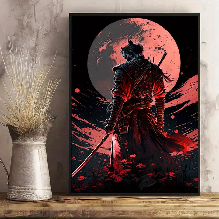 Skanto | BlossomBlade - Samurai Lerretskunst med Kirsebærblomster