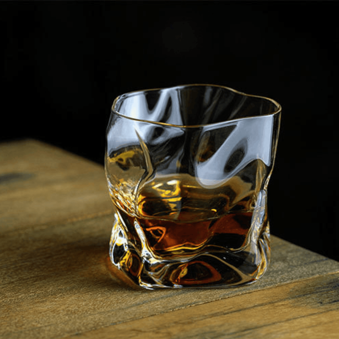 Japansk Edo Kiriko Krumpe Kropp Whisky Glass | Skanto