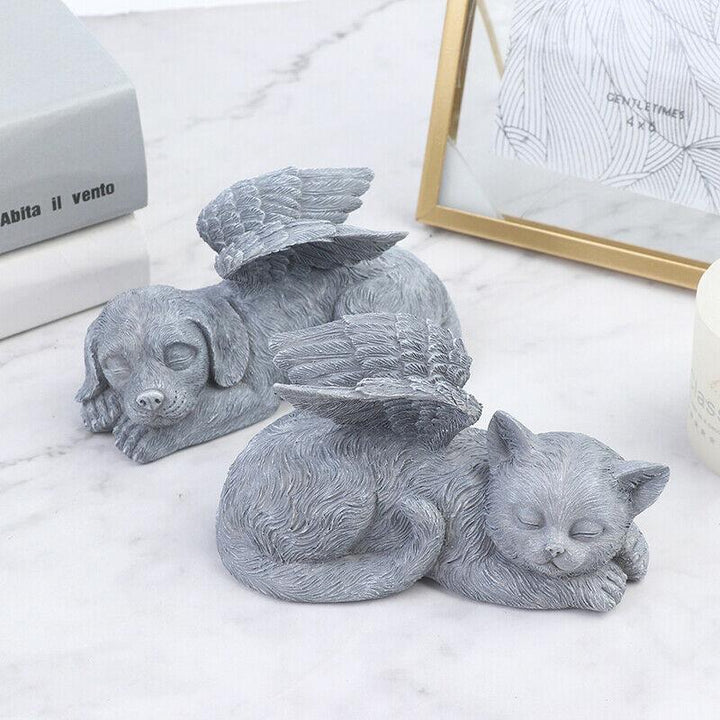 Skanto | Engel Hund og Katt Statue