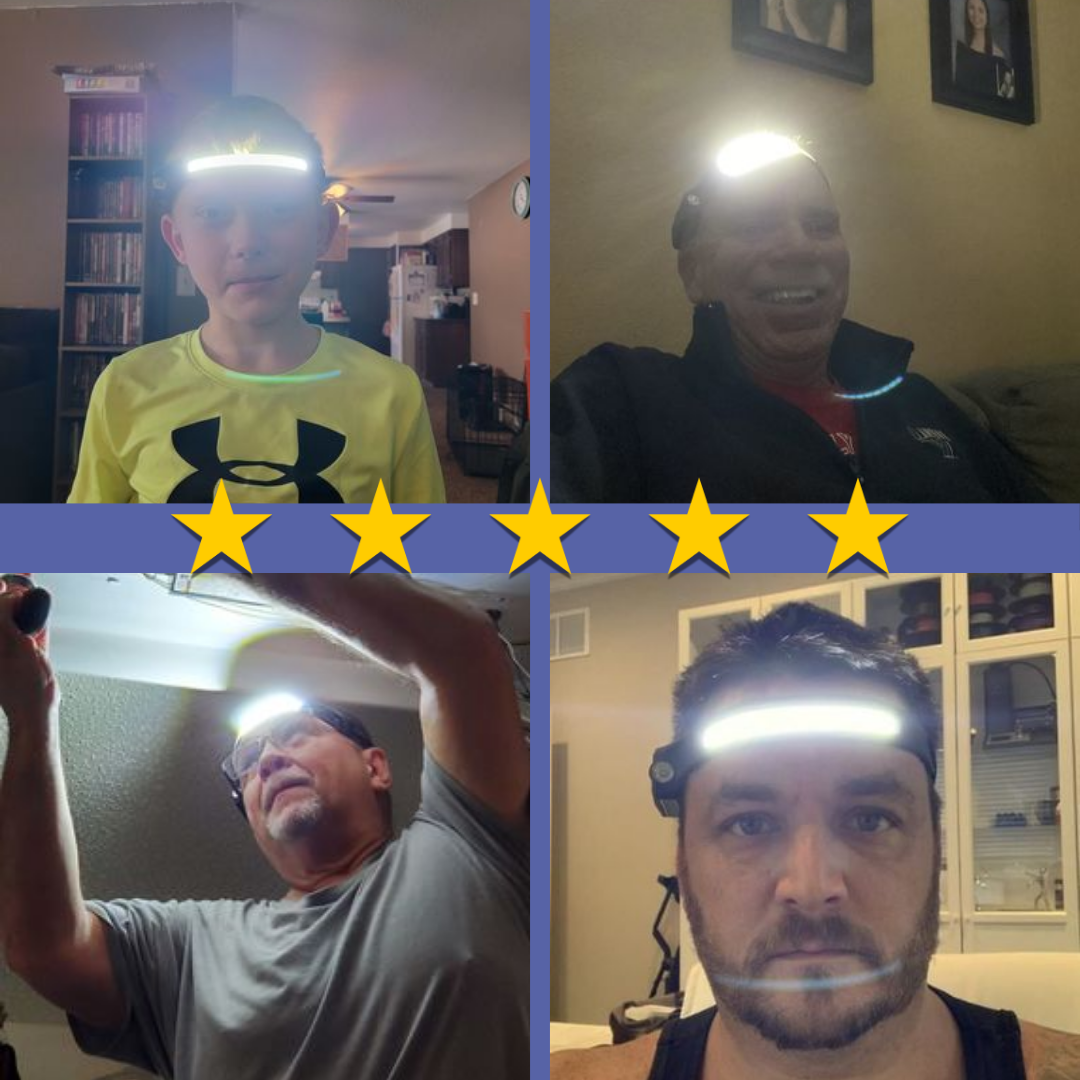 Bred Strålefrontlys - Lyssterk 350 Lumen med Bevegelsessensor for Clarity Skanto