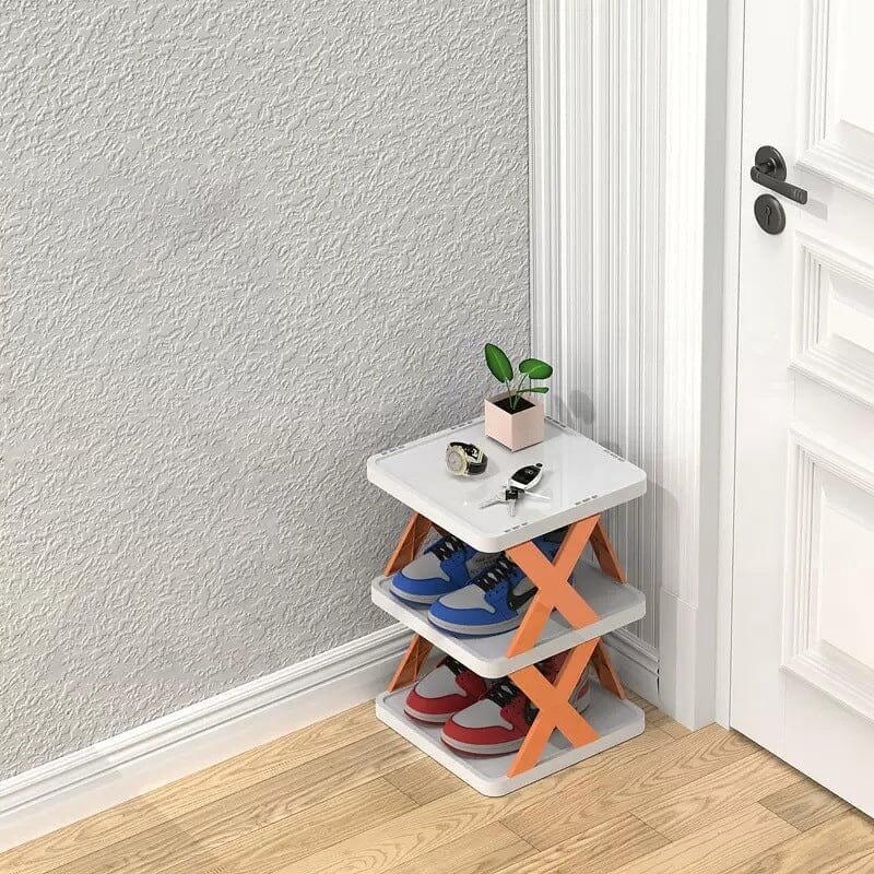 Foldbar Multi-Lags Skoholder, Skoplassering Hylle Organiser | Skanto