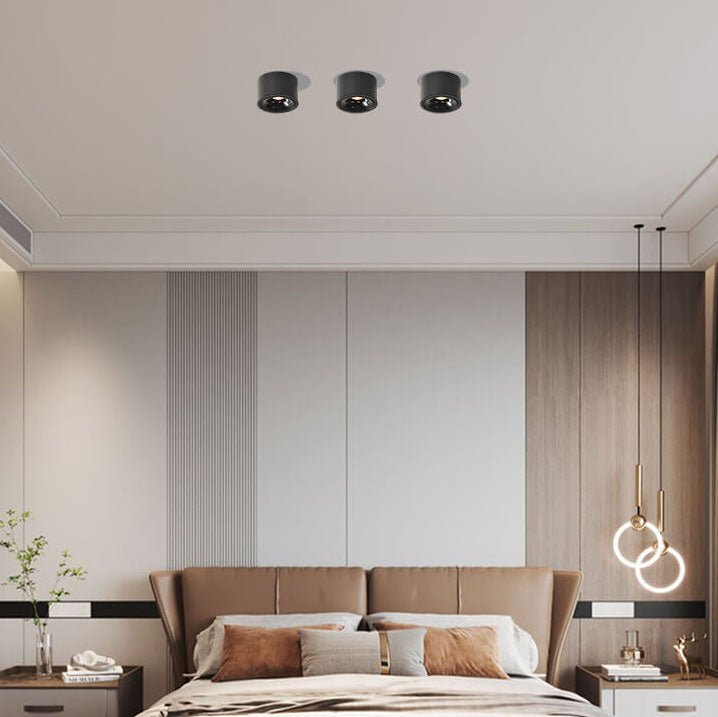 Skanto | Origo Minimalistisk LED Taklampe - Justerbar Rund Innfelt Lampe