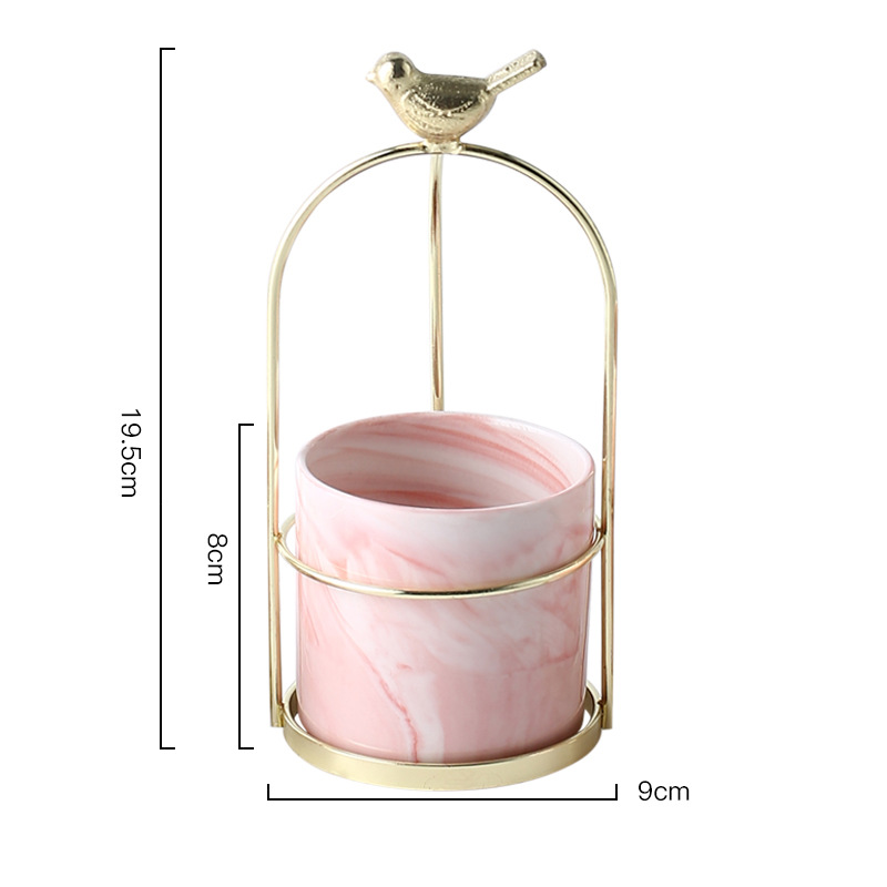 Skanto | Blomsterplantetopper med fugledesign for stilfull dekorasjon