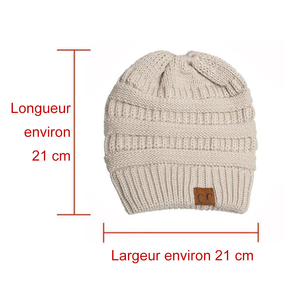 Knit hestehale lue | Skanto