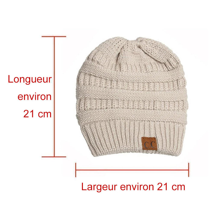 Knit hestehale lue | Skanto
