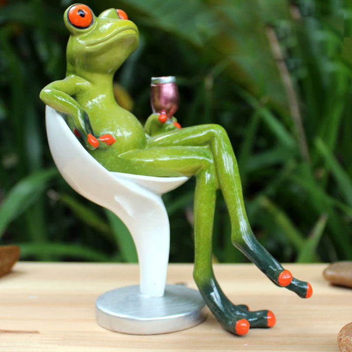Skanto | Festival Frog Resin Crafts Frog Pastoral Ornament