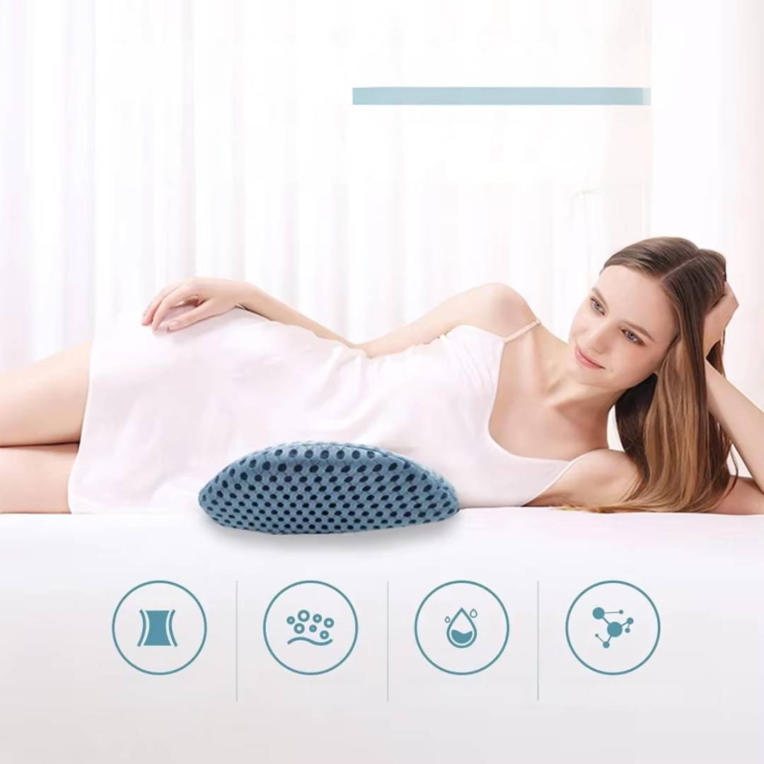 ComfortWave Lændestøttepute | for lindring av ryggsmerter - Ergonomisk design for kontor - Brukes til kjøring og hjemme Skanto