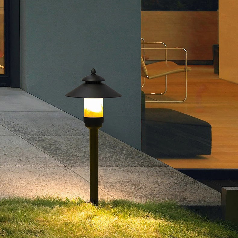 Moderne Minimalistisk Paraply Vanntett Aluminiums Marmor LED Utendørs Lys For Hage | Skanto