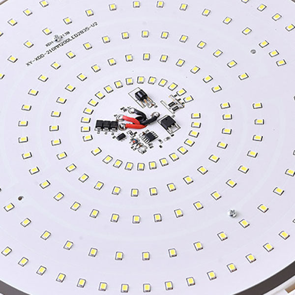 Moderne rund solcelledrevet LED-taklampe med fjernkontroll for innendørs og utendørs bruk