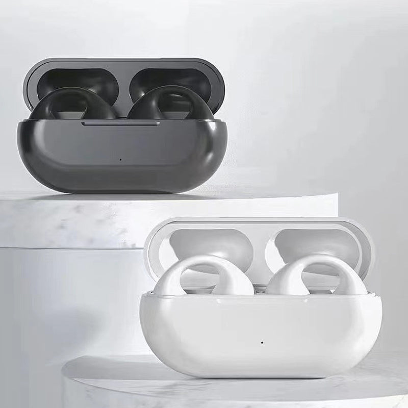 Bone conduction headphones with clip for the ear, wireless | Skanto