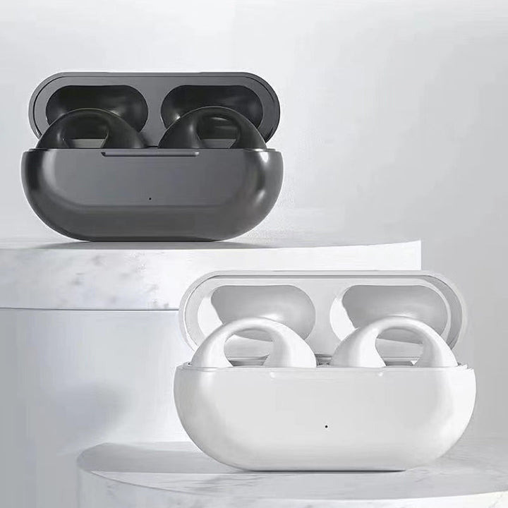 Bone conduction headphones with clip for the ear, wireless | Skanto