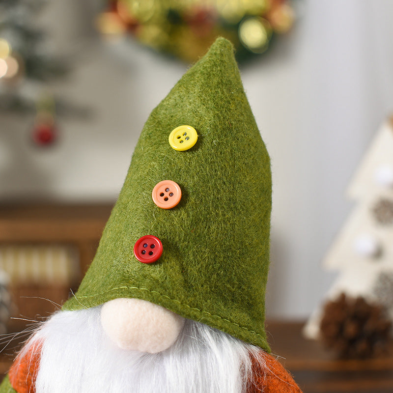 Skanto | Julegrønn Ansiktsløs Gammel Mann Alf Figurine