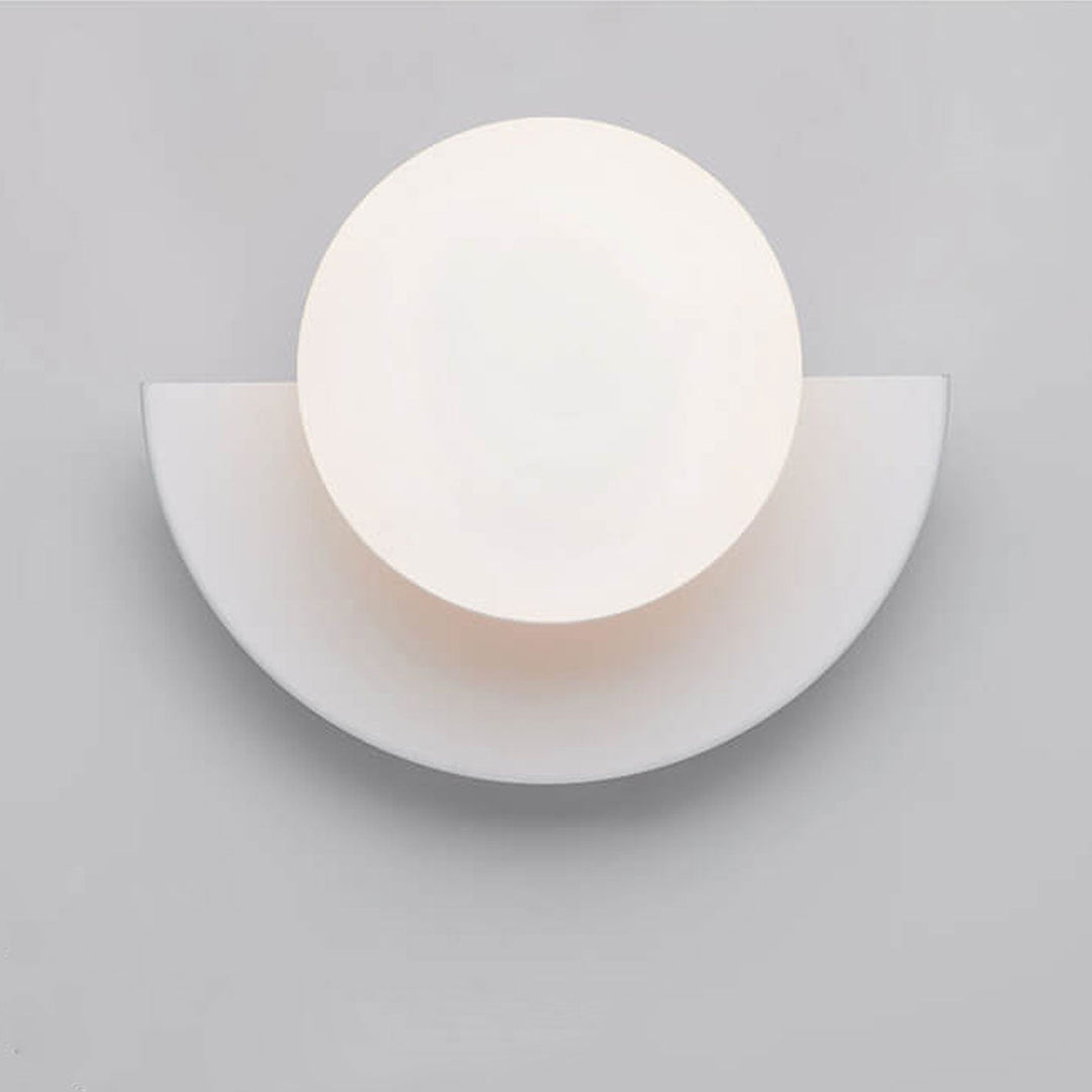 Skanto | Glass Globe Wall Light with Colourful Base
