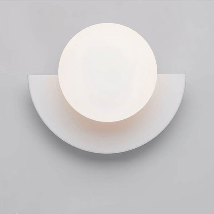 Skanto | Glass Globe Wall Light with Colourful Base