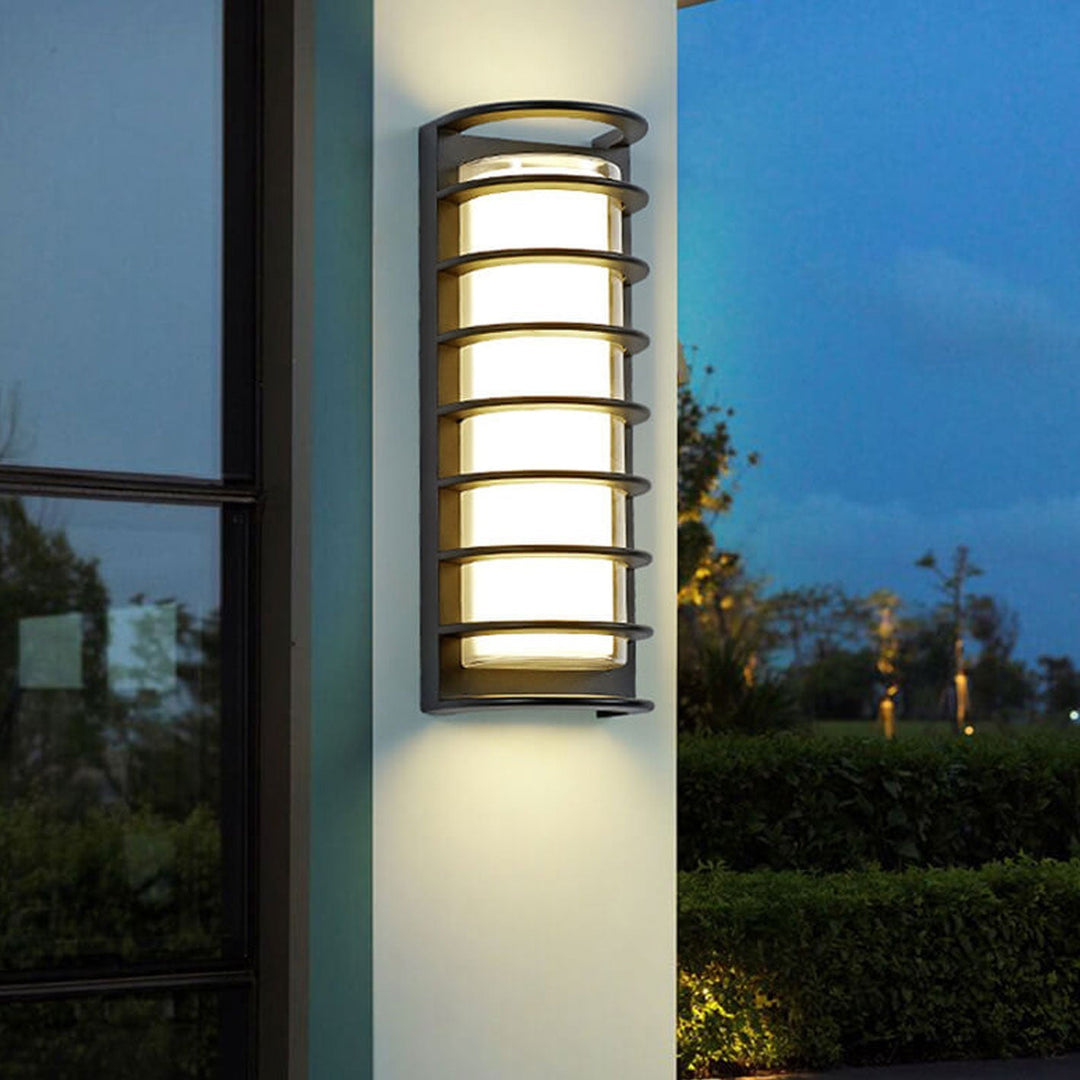 Modern utendørs søyle vanntett LED hagevegglampe | Skanto