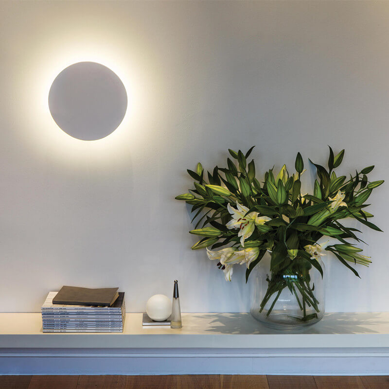 Skanto | GlowOrb Minimalistisk Rund LED Vegglampe | Fargevariasjon | Dimmbar Lys