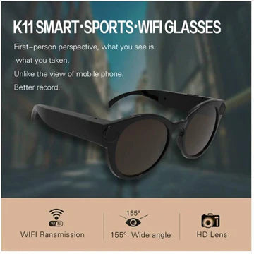 Skanto | Sykling Briller WiFi Mini Kamera HD 1080P DVR Video Lyd Opptaker