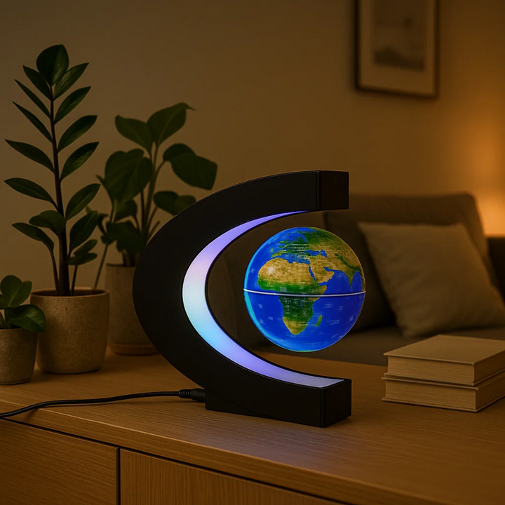 AstroGlobe LED-Weltkugel – Skjebende Globuslampe med Magnetaufhängung